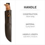 Helle Gaupe Stainless Steel Camping Knife with Sheath