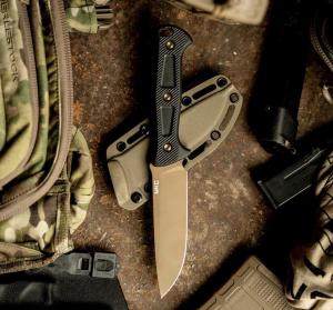 MKC Sere 25 Tactical Knife - Black/Coyote