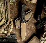 MKC Sere 25 Tactical Knife - Black/Coyote