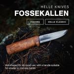 Helle Fossekallen Camping Knife with Sheath