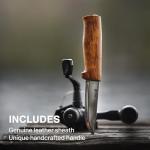 Helle Fossekallen Camping Knife with Sheath