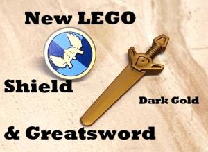 LEGO Viking Weapon Set with Shield and Sword
