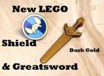 LEGO Viking Weapon Set with Shield and Sword