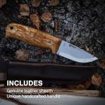 Helle Wabakimi Outdoor Hunting Knife with Sheath