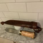 Helle Norway Lappland Leuku Knife with Leather Sheath