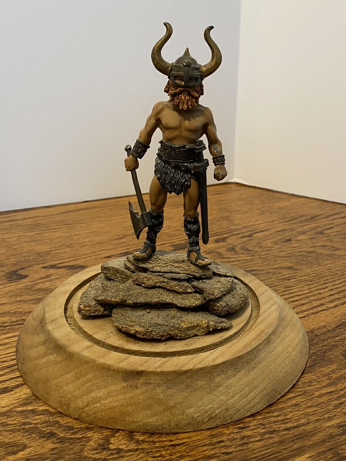 Norseman Viking Axe and Sword Figure 4.5" Tall