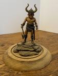 Norseman Viking Axe and Sword Figure 4.5" Tall