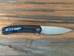 WE Knife 2102A Upshot Flipper with Black Ti Handles