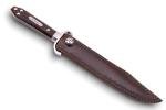 Hell's Belle Bowie Knife with Leather Sheath