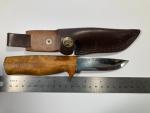 Helle Fossekallen Birch Handle Knife with Sheath