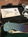Grimsmo Norseman 6671 Honey Comb Knife - Blue, Gold, Purple