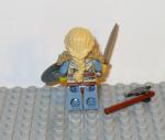 Viking Warrior Minifigure with Green Shield and Axe