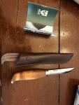 Helle Tollekniv 4" Fixed Knife with Birch Handle