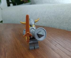 LEGO Viking Minifigure with Helmet, Shield, Sword