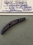 Grimsmo Rask Black Timascus Backspacer - Purple/Blue