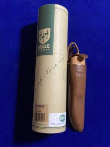 Helle Turmann Puukko Knife with Curly Birch