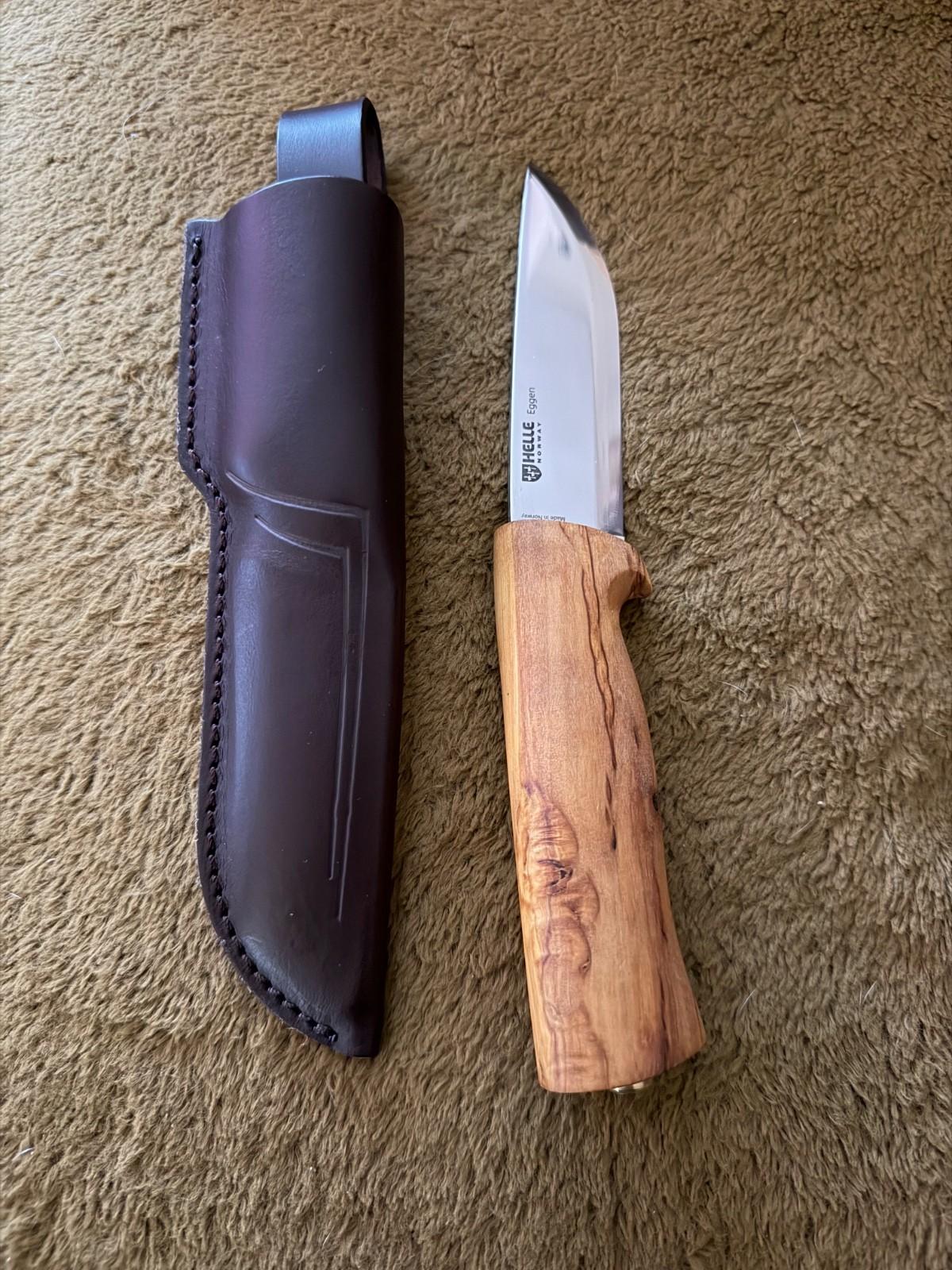 Helle-Eggen No. 75 Knife with Leather Sheath