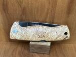 Helle Dokka Folding Knife Curly Maple Handle