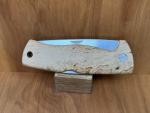 Helle Dokka Folding Knife Curly Maple Handle