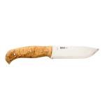 Helle Nord Fixed Knife with Curly Birch Handle