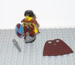 Norseman Viking Ship with Warrior and Shield