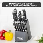 Viking 14-Piece Knife Set with Rubberwood Block