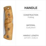 Helle Bleja Norwegian Folding Knife with Birch Handle