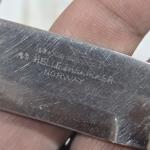 Vintage Helle 18/8 Stainless Steel Knife with Sheath