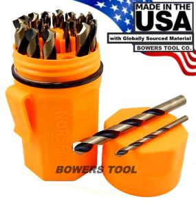 Norseman 29-Piece M7 Drill Bit Set in Orange