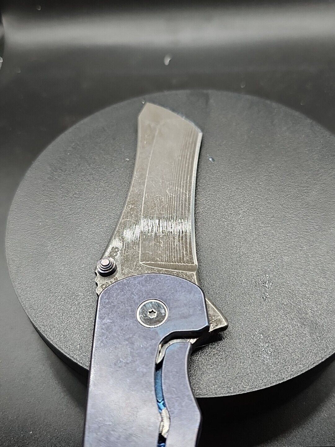 GRIMSMO Knives NORSEMAN #985 Blue Honeycomb Design