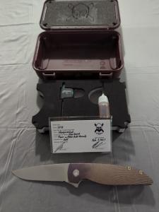 Grimsmo Rask Starburst Plum Knife with Rose Gold