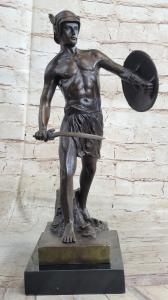 Viking Warrior Bronze Sculpture with Sword Statue