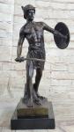 Viking Warrior Bronze Sculpture with Sword Statue