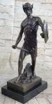 Viking Warrior Bronze Sculpture with Sword Statue