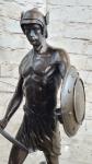 Viking Warrior Bronze Sculpture with Sword Statue