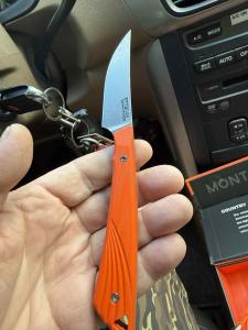 Montana Knife Co. Sharptailed Orange Hunting Knife