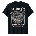 Kattegat Viking Ship Sword T-shirt for Warriors