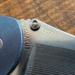 Grimsmo Norseman Magnacut Knife - Honeycomb Blue