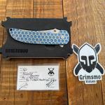 Grimsmo Norseman Magnacut Knife - Honeycomb Blue