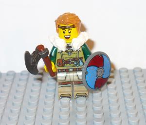 Viking Warrior Ship with Sword and Axe Set