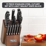 Viking 17-Piece Cutlery Set with Walnut Block