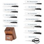 Viking 17-Piece Cutlery Set with Walnut Block