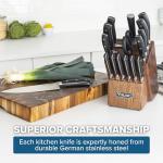 Viking 17-Piece Cutlery Set with Walnut Block