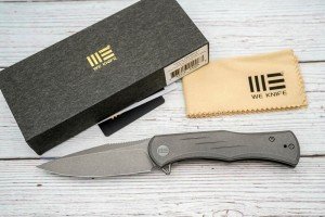 WE Knife Primoris - Stonewashed Titanium & CPM-20CV