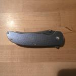 Grimsmo Norseman Blue Crosshatch Acid Etched Knife
