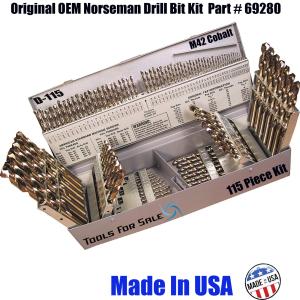 Norseman 115-piece M42 Cobalt Drill Bit Set