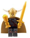 LEGO Viking King Minifig with Gold Sword