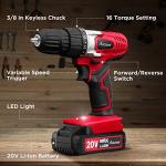 Norseman 20V Cordless Drill Set with Bits