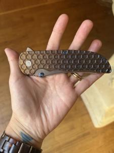 Norseman #7605 Folding Knife – Bronze with Accents