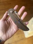 Norseman #7605 Folding Knife – Bronze with Accents